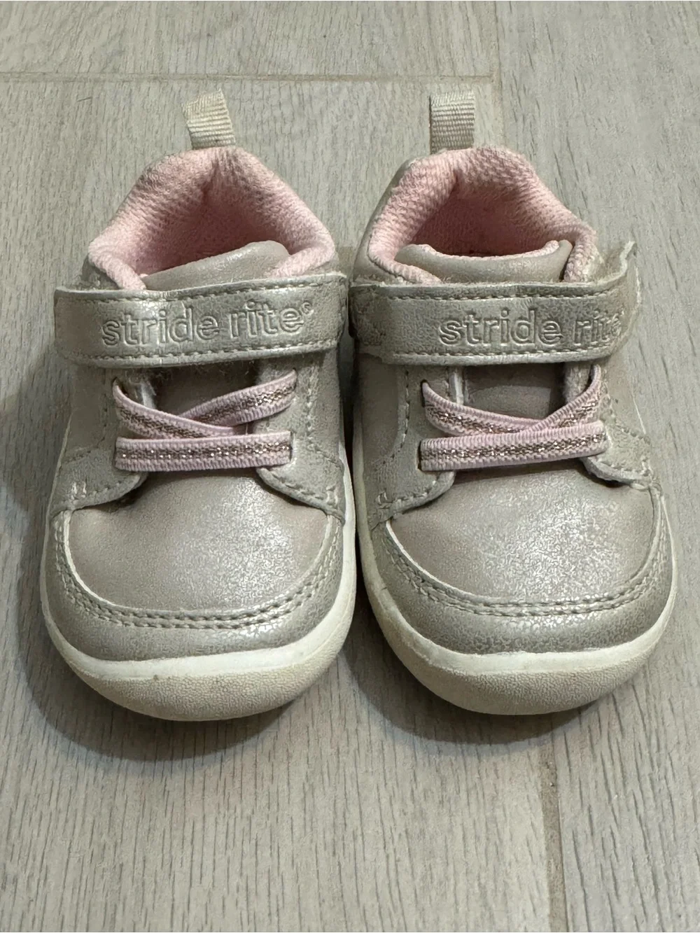 Stride Rite Sparkle Baby Girl Walker Shoes SZ3